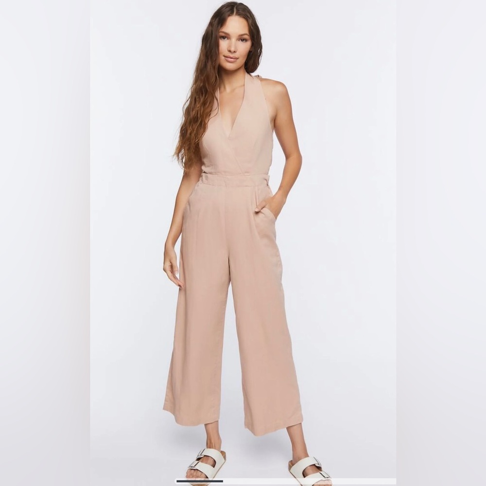 NWT Halter Tie-Back Jumpsuit